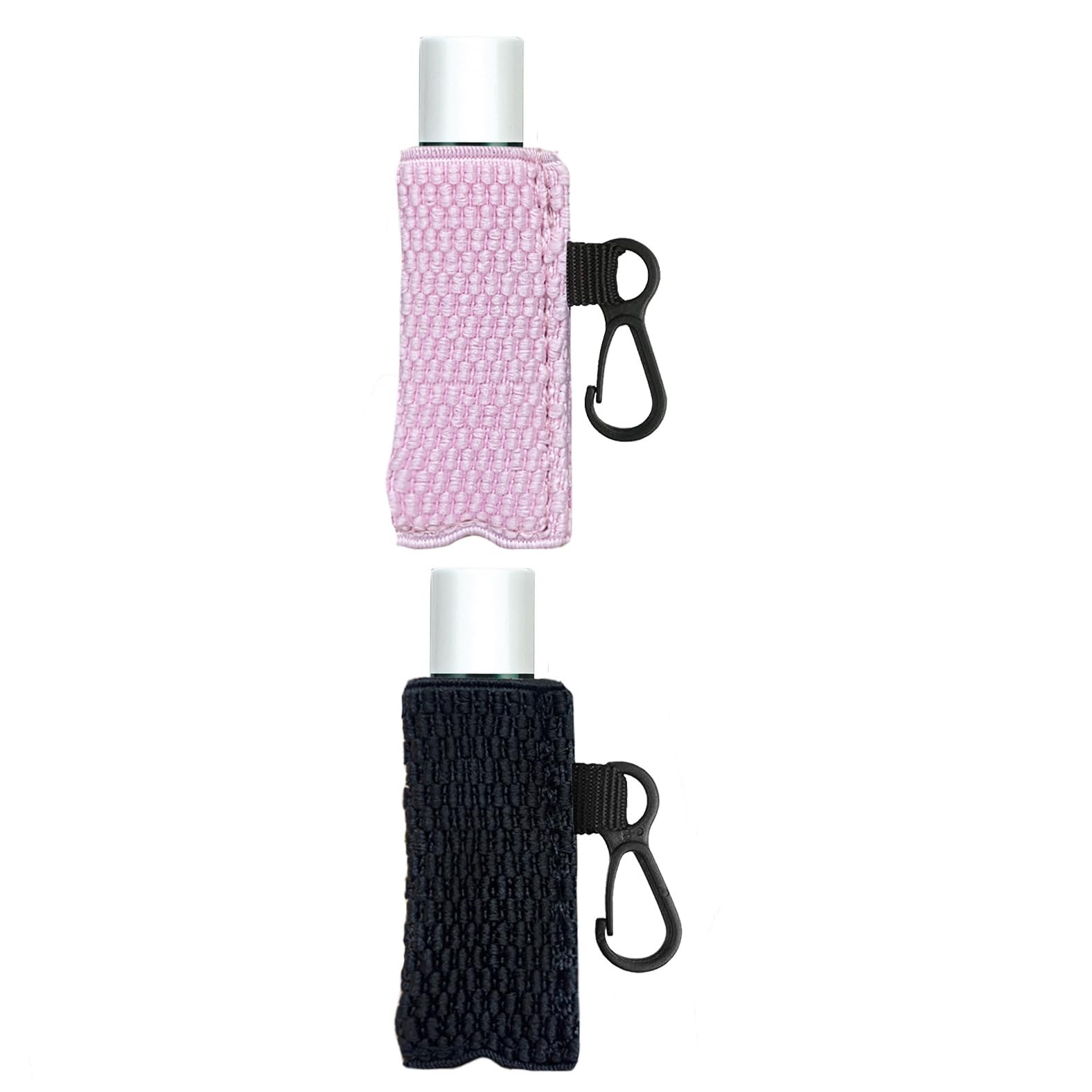 MAYCREATE 2pcs Lipstick Holder Keychain Sleeves, Lip Balm Lipstick Case Holder Key Chain, Elastic Tight-Knit Chapstick Keychains, Portable Clip on Lip Balm Pouch for Women Girls (Black & Pink) MAYCREATE 2pcs Lipstick Holder Keychain Sleeves, Lip Balm Lipstick Case Holder Key Chain, Elastic Tight-Knit Chapstick Keychains, Portable Clip on Lip Balm Pouch for Women Girls (Black & Pink)